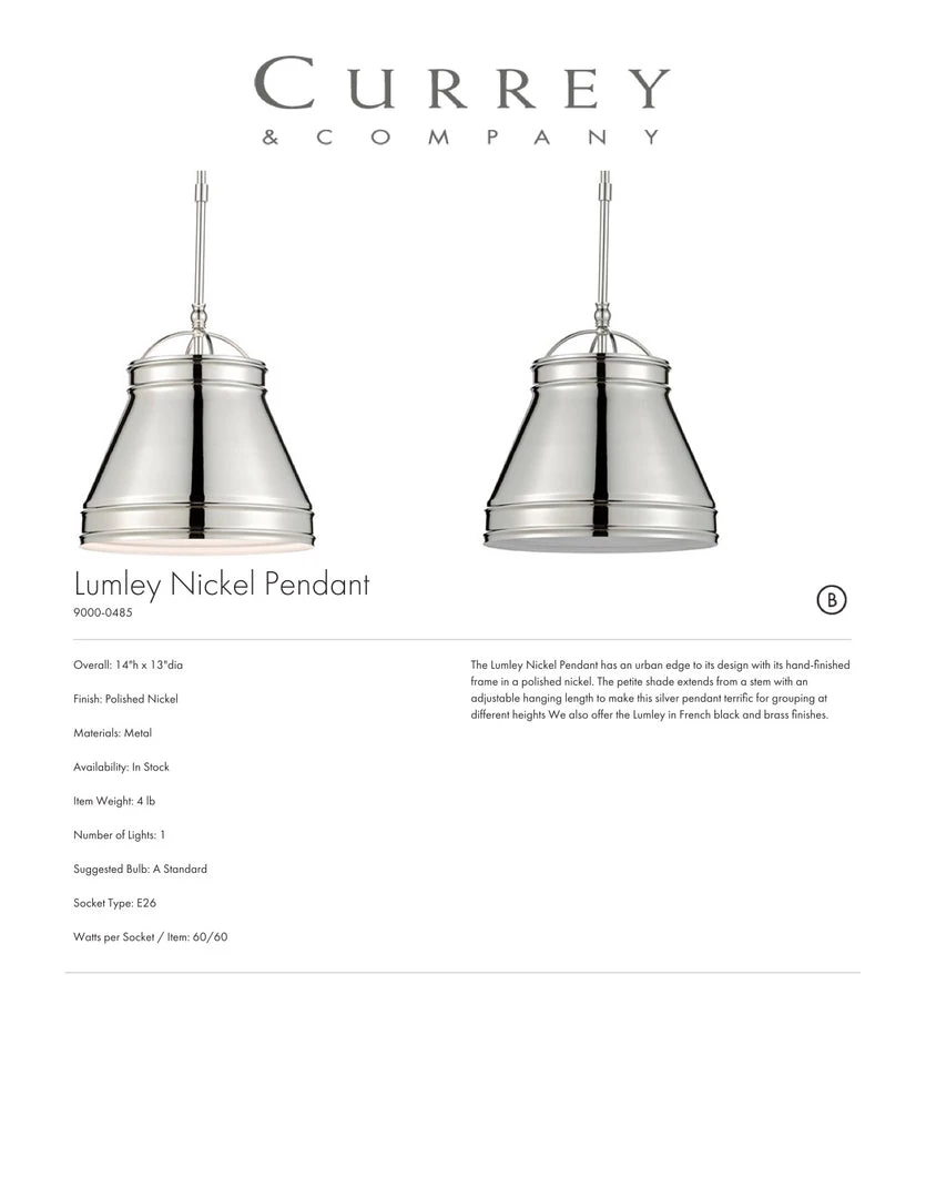 Currey And Company Lumley Nickel Pendant New Arrivals 3 Currey And Company Lumley Nickel Pendant New Arrivals