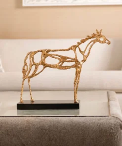 Bungalow 5 Arabian Horse Statue Gold 11 Bungalow 5 Arabian Horse Statue Gold