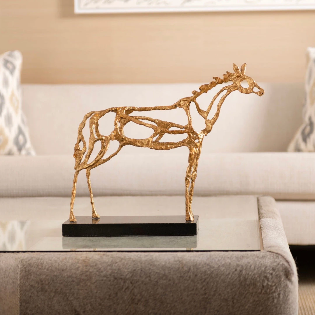 Bungalow 5 Arabian Horse Statue Gold 3 Bungalow 5 Arabian Horse Statue Gold