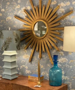 Worlds Away New Arrivals Starlata Mirror Gold Leaf