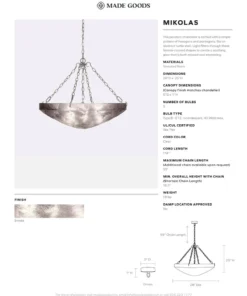 Made Goods New Arrivals Mikolas Chandelier Gold Metal 12 Made Goods New Arrivals Mikolas Chandelier Gold Metal