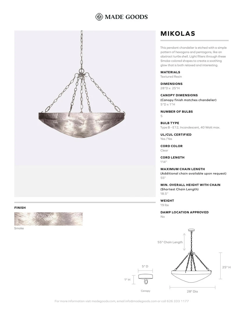 Made Goods New Arrivals Mikolas Chandelier Gold Metal 5 Made Goods New Arrivals Mikolas Chandelier Gold Metal