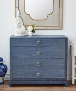 Bungalow 5 Ming Large 4 Drawer Chest Navy Blue