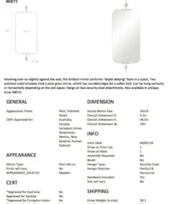 Arteriors Home Madden Mirror Polished Nickel