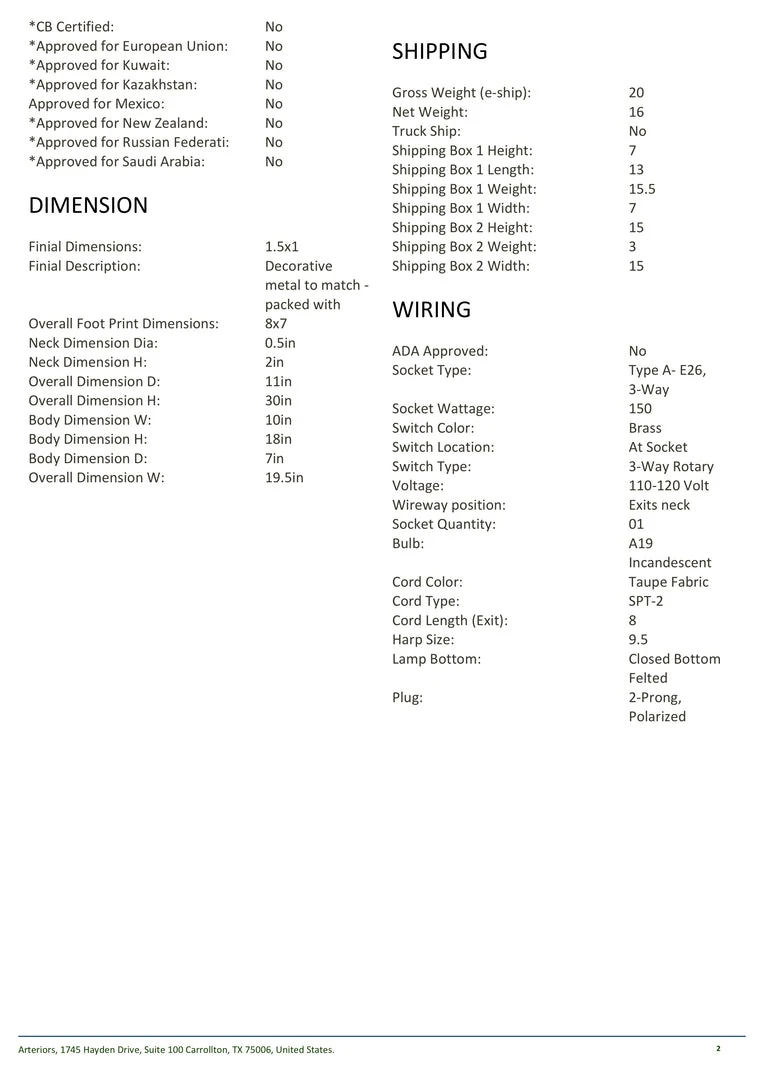 Arteriors Home Maddox Lamp New Arrivals 6 Arteriors Home Maddox Lamp New Arrivals