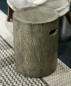 Made Goods Bernt Stool Dark Grey Concrete New Arrivals