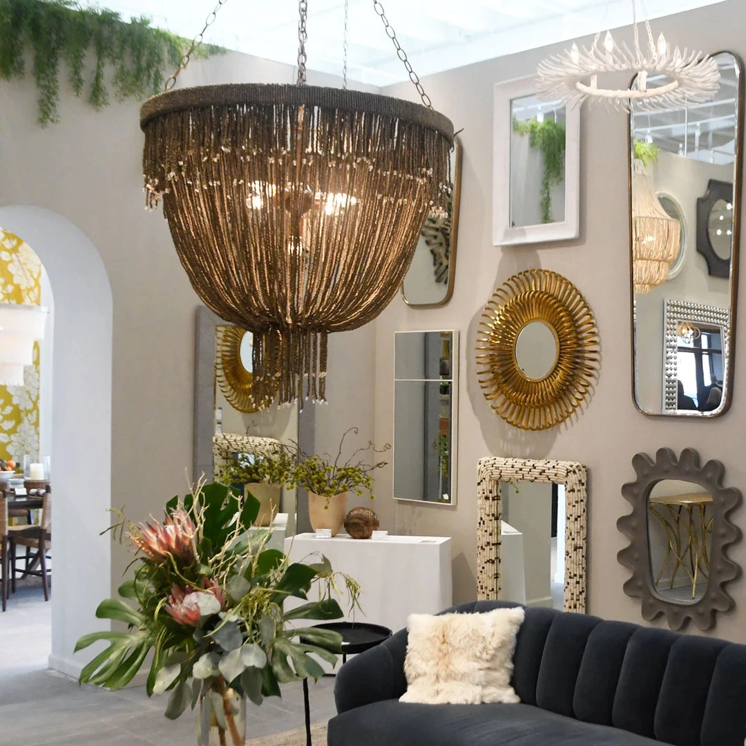 Made Goods Carmen Chandelier Bronze Coco Beads New Arrivals 2 Made Goods Carmen Chandelier Bronze Coco Beads New Arrivals