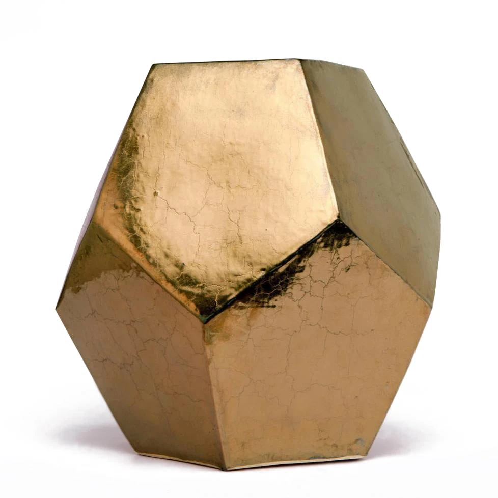 Made Goods New Arrivals Cole Stool Crackled Gold 1 Made Goods New Arrivals Cole Stool Crackled Gold