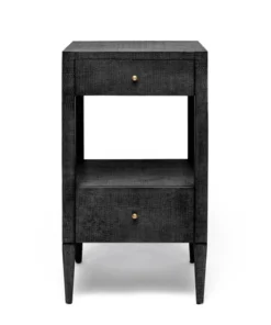 Made Goods New Arrivals Conrad Single Nightstand Black Faux Raffia