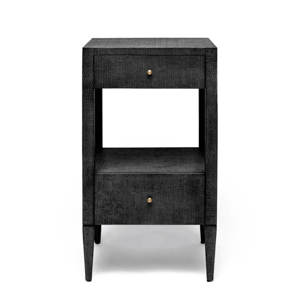 Made Goods New Arrivals Conrad Single Nightstand Black Faux Raffia 1 Made Goods New Arrivals Conrad Single Nightstand Black Faux Raffia