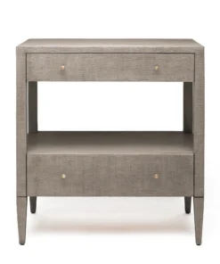 Made Goods Conrad Double Nightstand Seal Faux Raffia New Arrivals