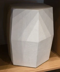 Made Goods New Arrivals Daryl Stool Pristine Faux Shagreen