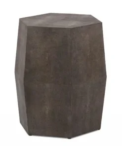 Made Goods New Arrivals Daryl Stool Seal Faux Shagreen