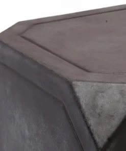 Made Goods Ivan Side Table Black Concrete