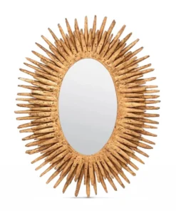 Made Goods New Arrivals Donatella Oval Mirror Gold