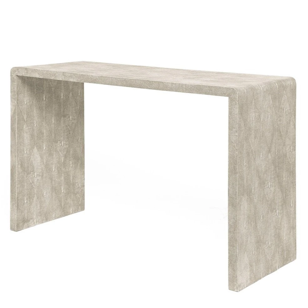 Made Goods Harlow 48" Console Sand Faux Shagreen 1 Made Goods Harlow 48" Console Sand Faux Shagreen