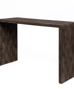 Made Goods New Arrivals Harlow 48" Console Dark Mushroom Faux Shagreen