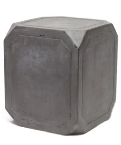 Made Goods Ivan Side Table Waxed Gray Concrete