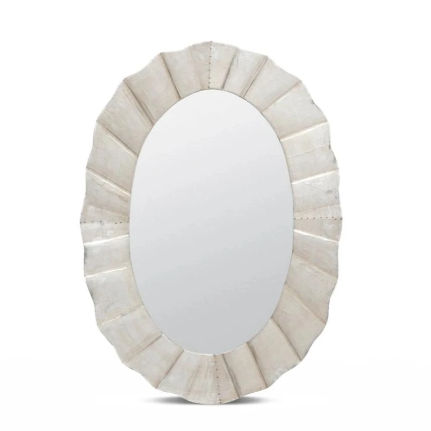 Made Goods Lara Oval Mirror Antique Silver 1 Made Goods Lara Oval Mirror Antique Silver