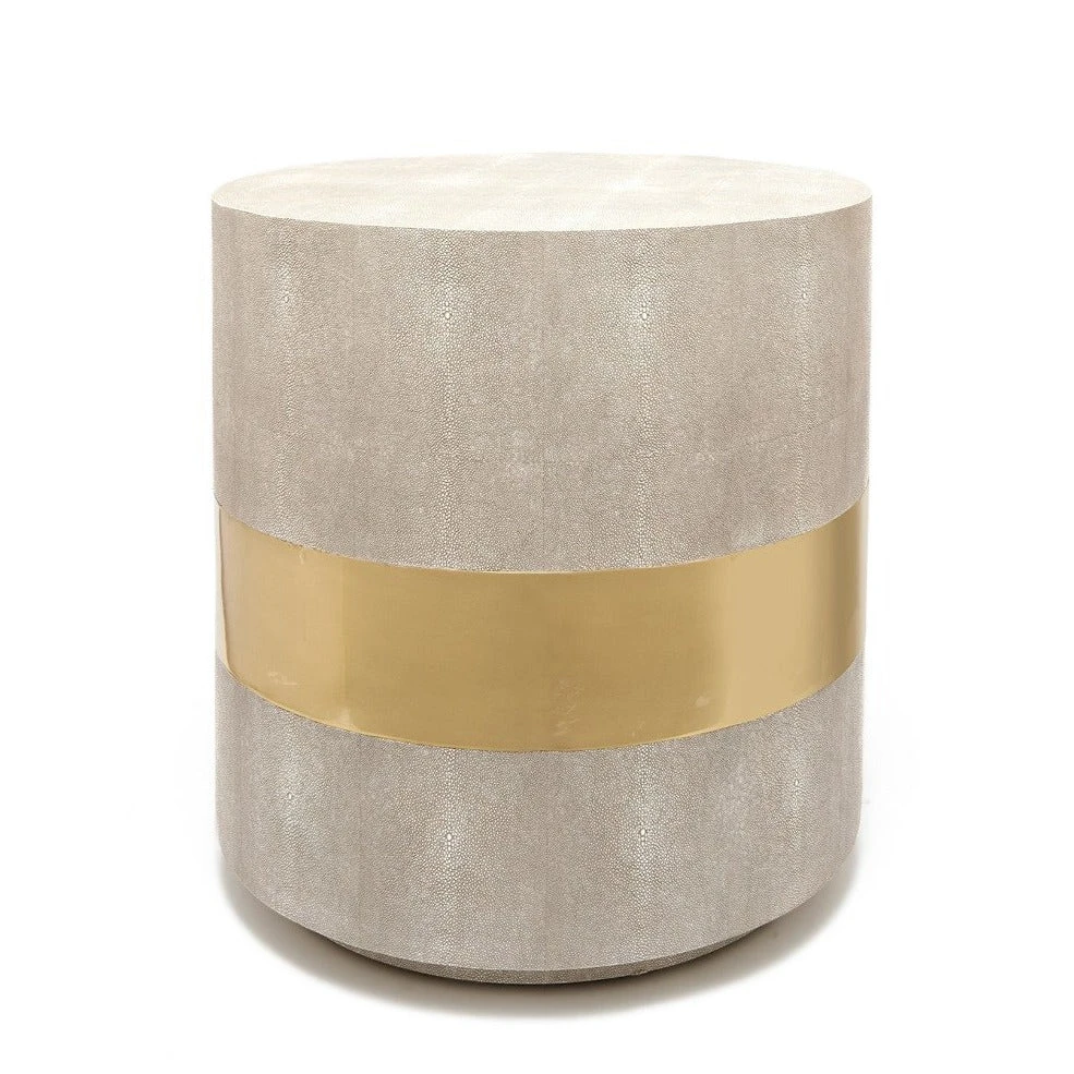 Made Goods New Arrivals Maxine Side Table Brass And Sand Faux Shagreen 1 Made Goods New Arrivals Maxine Side Table Brass And Sand Faux Shagreen