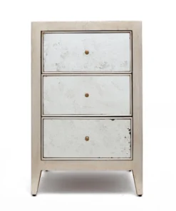Made Goods Mia Single Nightstand Palladian Silver Oak New Arrivals