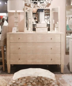 Made Goods New Arrivals Sorin 36" Dresser Off White Faux Shagreen