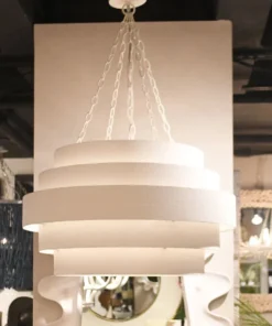 Made Goods New Arrivals Thyra Chandelier White