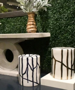 Made Goods Willow Stool Gold