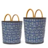 Made Goods New Arrivals Aubrie Bags Set Of 2 Blue And White