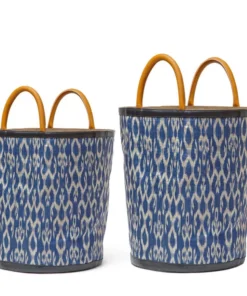 Made Goods New Arrivals Aubrie Bags Set Of 2 Blue And White