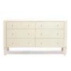 Made Goods New Arrivals Sorin 60" Dresser Off White Faux Shagreen