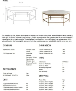 Arteriors Home Mae Cocktail Table New Arrivals