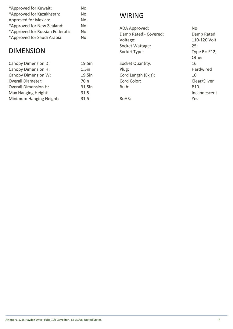 Arteriors Home New Arrivals Mahowald Fixed Chandelier Antique Brass 6 Arteriors Home New Arrivals Mahowald Fixed Chandelier Antique Brass