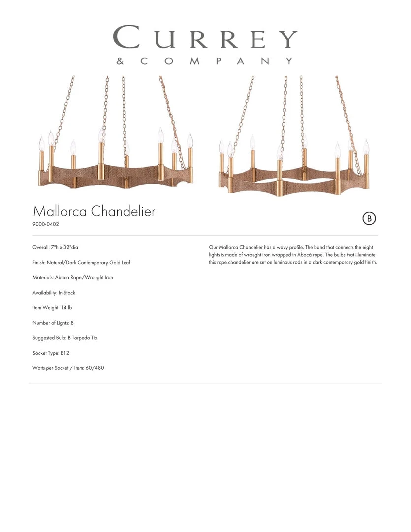 Currey And Company New Arrivals Mallorca Chandelier 4 Currey And Company New Arrivals Mallorca Chandelier