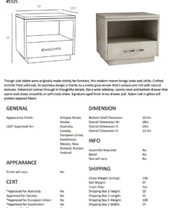 Arteriors Home New Arrivals Mallory Side Table Gray