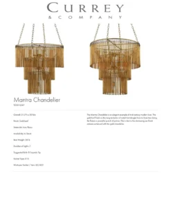 Currey And Company Mantra Chandelier New Arrivals