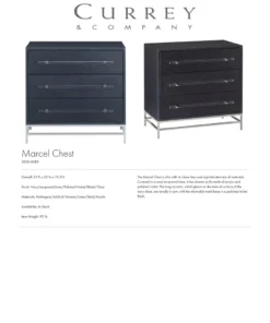 Currey And Company New Arrivals Marcel Chest