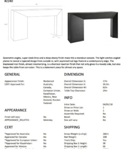Arteriors Home New Arrivals Mckinley Console 11 Arteriors Home New Arrivals Mckinley Console