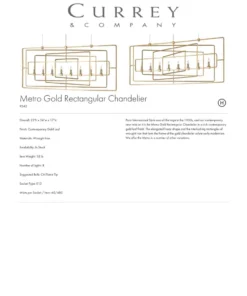 Currey And Company Metro Rectangular Chandelier New Arrivals 5 Currey And Company Metro Rectangular Chandelier New Arrivals