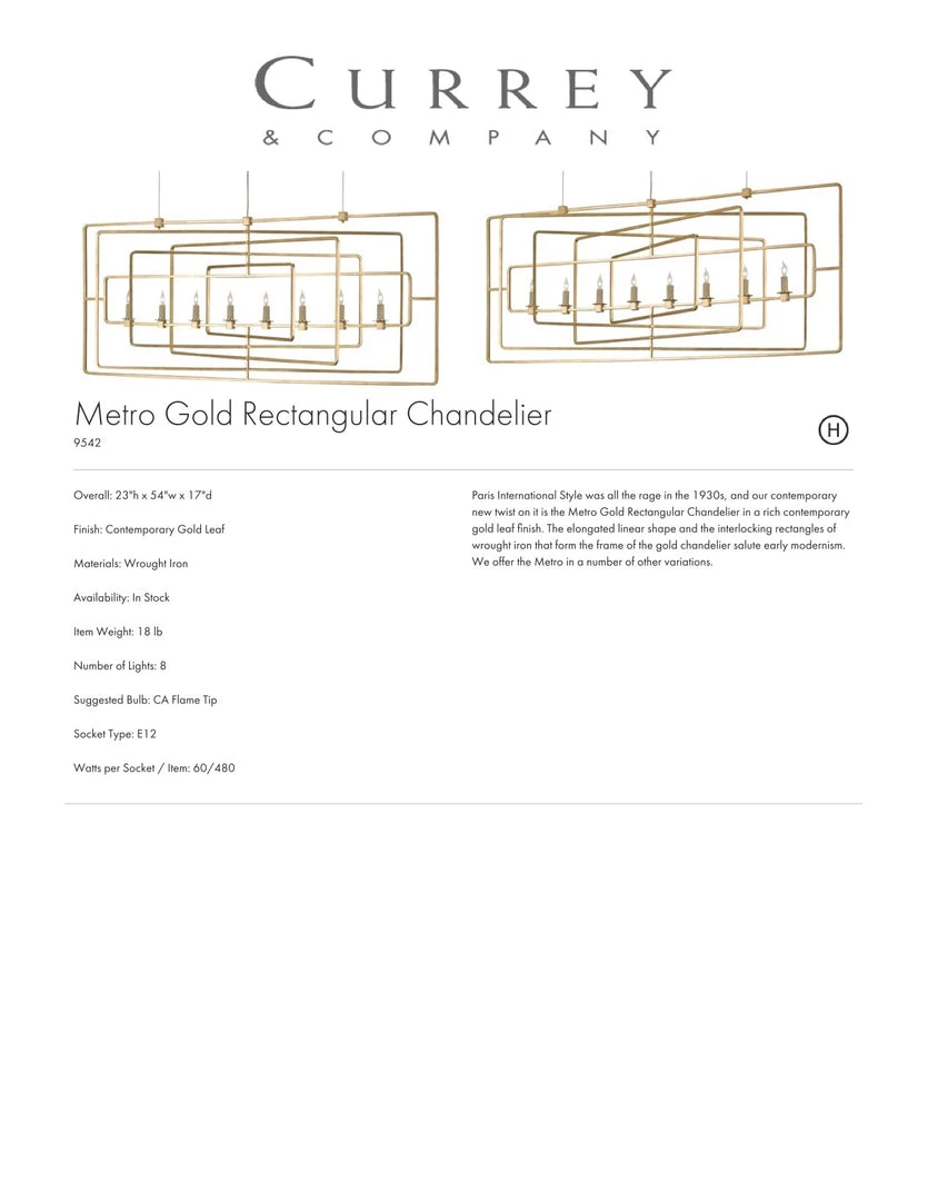 Currey And Company Metro Rectangular Chandelier New Arrivals 3 Currey And Company Metro Rectangular Chandelier New Arrivals