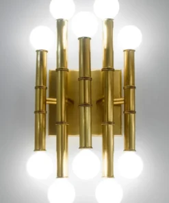 Jonathan Adler Meurice Five Arm Sconce Antique Brass New Arrivals
