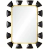 Mirror Home New Arrivals Black Leather And Burnished Brass Mirror