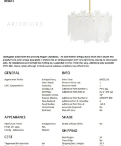 Arteriors Home Mugler Chandelier New Arrivals