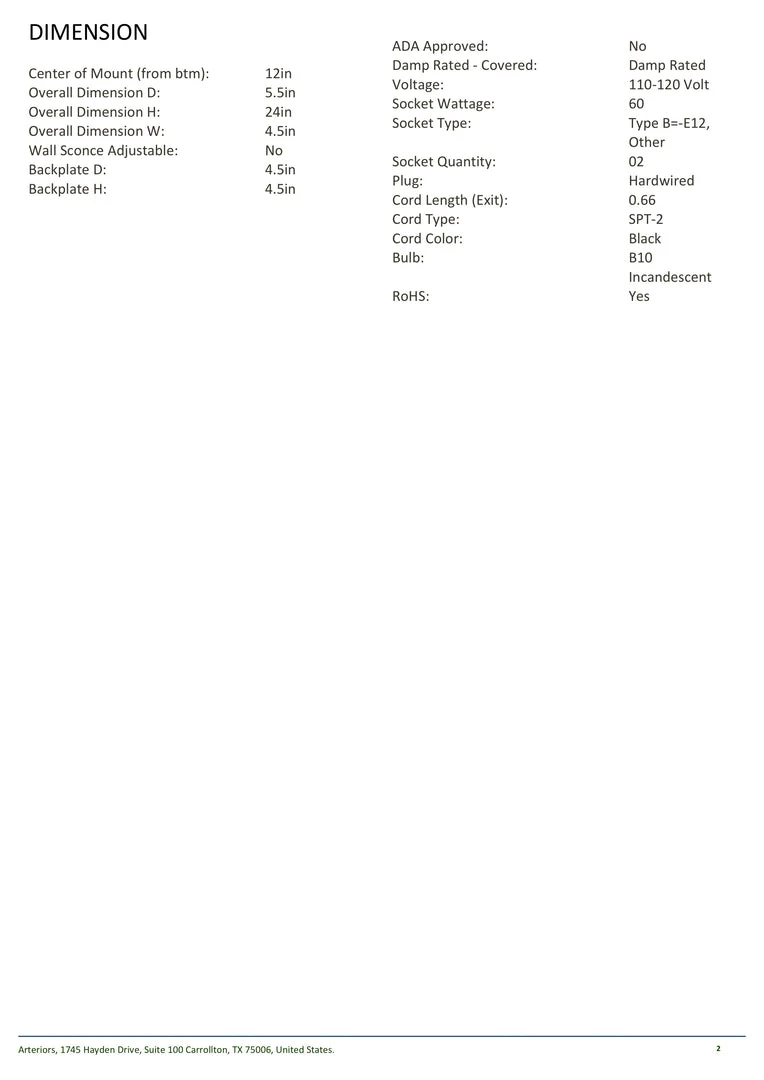 Arteriors Home Nadia Sconce Antique Brass 5 Arteriors Home Nadia Sconce Antique Brass