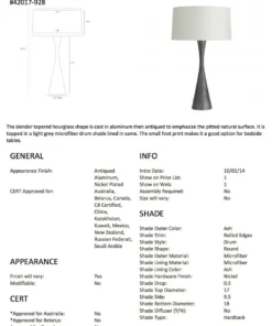 Arteriors Home New Arrivals Narsi Lamp