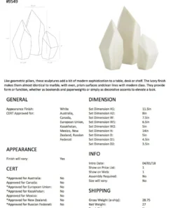 Arteriors Home Nerine Sculptures Set Of Three