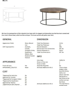 Arteriors Home New Arrivals Nixon Coffee Table