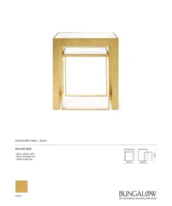 Bungalow 5 Plano Side Table Gold New Arrivals 9 Bungalow 5 Plano Side Table Gold New Arrivals