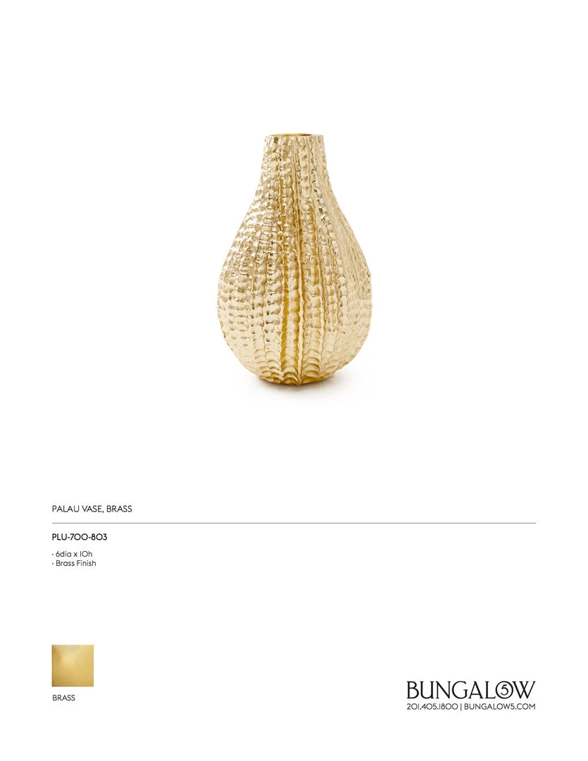Bungalow 5 Palau Vase Brass New Arrivals 3 Bungalow 5 Palau Vase Brass New Arrivals
