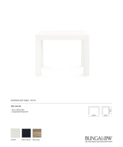 Bungalow 5 Parsons Side Table White New Arrivals 9 Bungalow 5 Parsons Side Table White New Arrivals